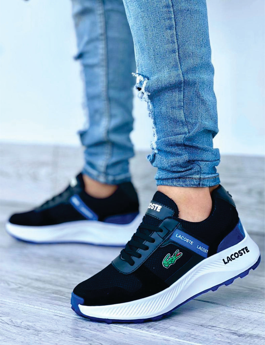 Tenis Lacoste Caballero Negro